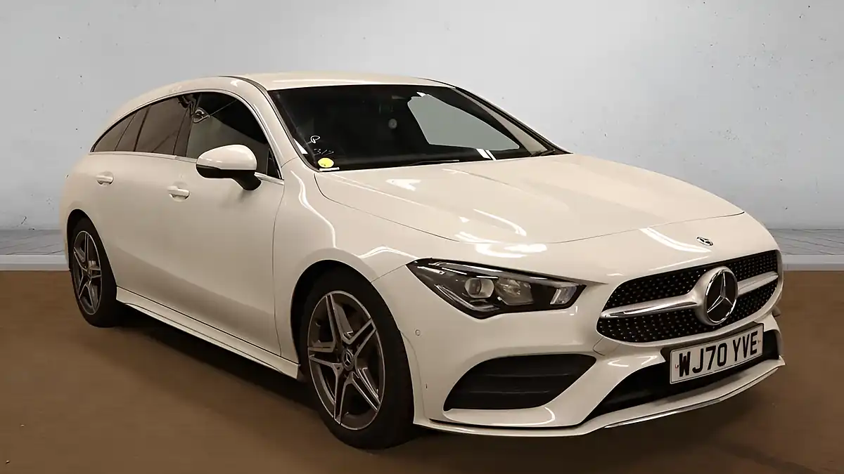 Used 2020 Mercedes-Benz Cla AMG Line White - Front View