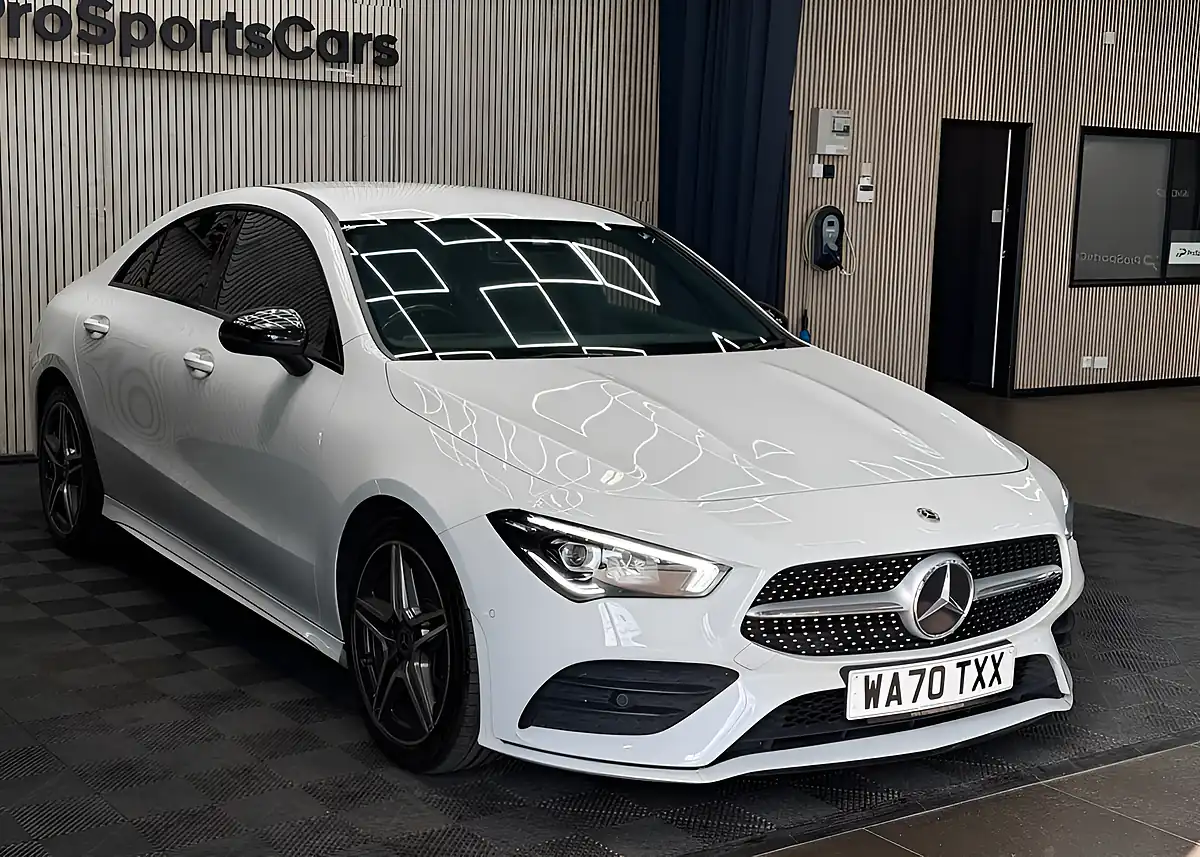 Used 2020 Mercedes-Benz Cla AMG Line White - Interior and Exterior details 7