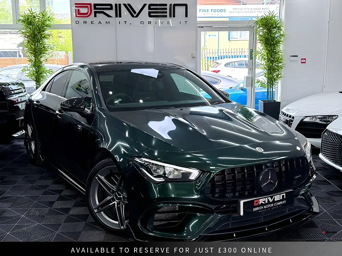 Used 2020 Mercedes-Benz Cla AMG S Coupe Green - Front View