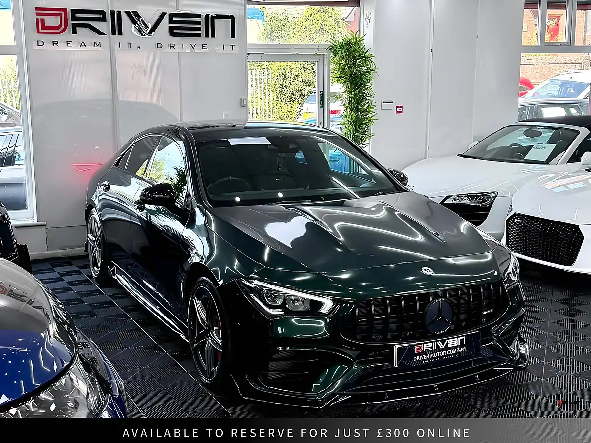 Used 2020 Mercedes-Benz Cla AMG S Coupe Green - Interior and Exterior details 11
