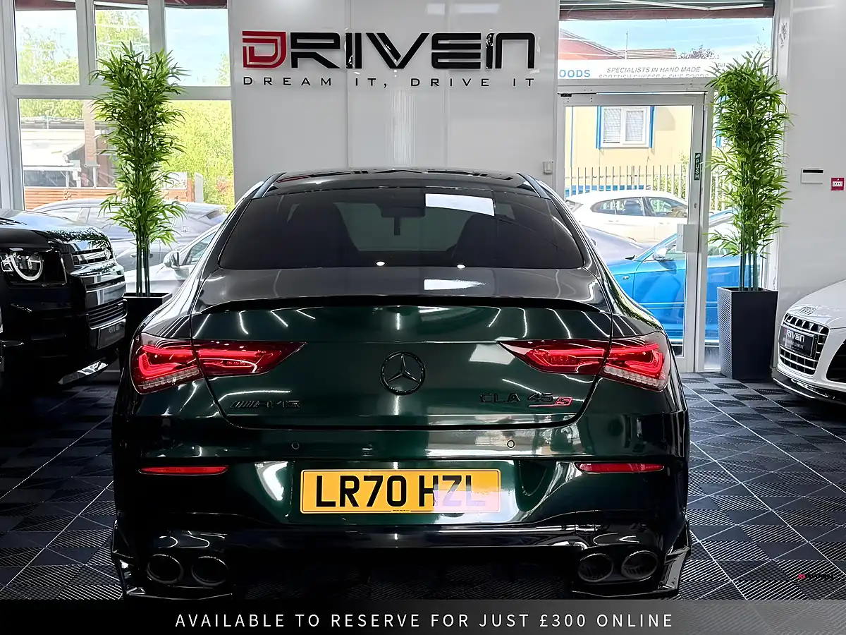 Used 2020 Mercedes-Benz Cla AMG S Coupe Green - Interior and Exterior details 13