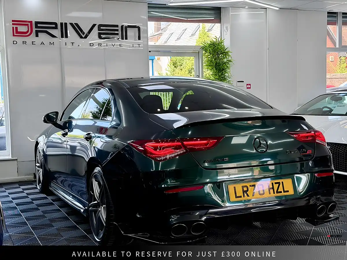 Used 2020 Mercedes-Benz Cla AMG S Coupe Green - Interior and Exterior details 6