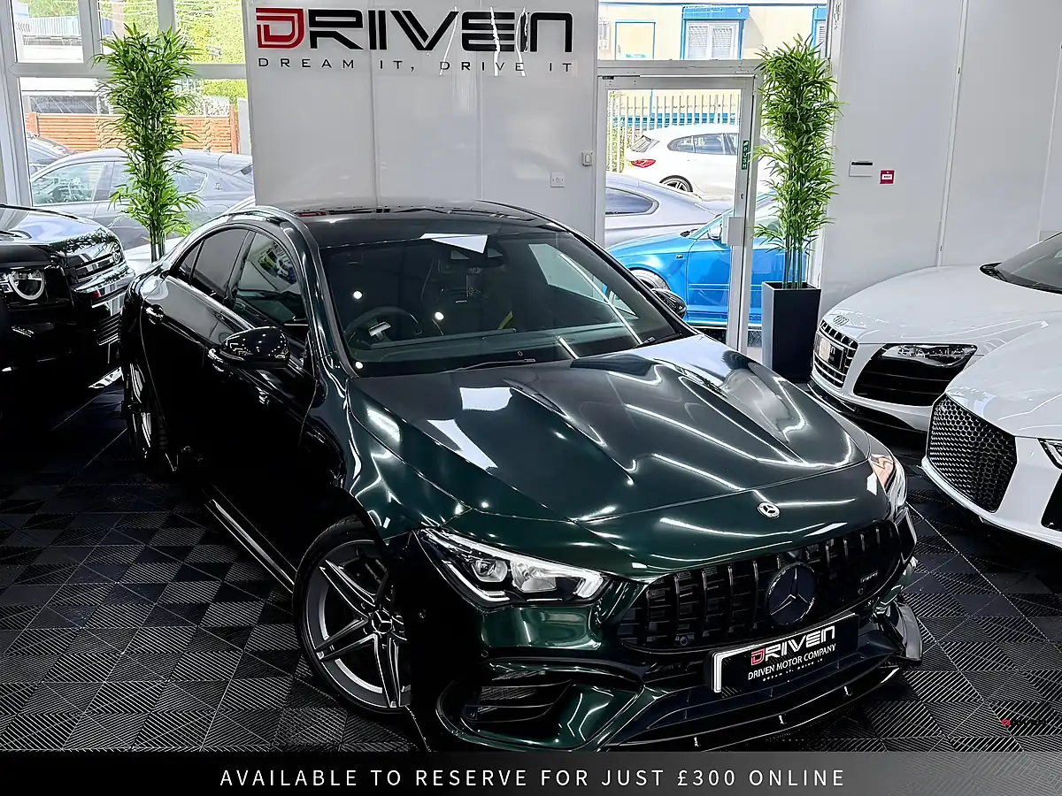 Used 2020 Mercedes-Benz Cla AMG S Coupe Green - Interior and Exterior details 7
