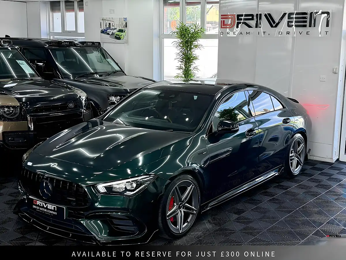Used 2020 Mercedes-Benz Cla AMG S Coupe Green - Interior and Exterior details 9