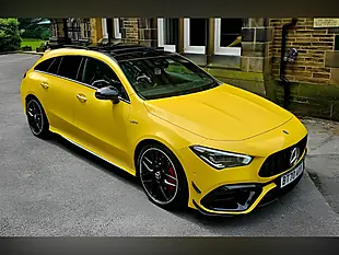 Used 2020 Mercedes-Benz Cla Class S Plus Shooting Brake Yellow - Interior and Exterior details 11