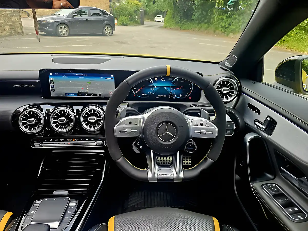 Used 2020 Mercedes-Benz Cla Class S Plus Shooting Brake Yellow - Interior and Exterior details 13