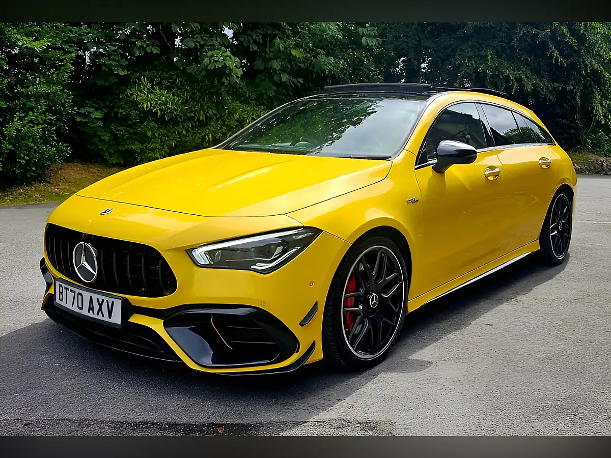 Used 2020 Mercedes-Benz Cla Class S Plus Shooting Brake Yellow - Interior and Exterior details 16