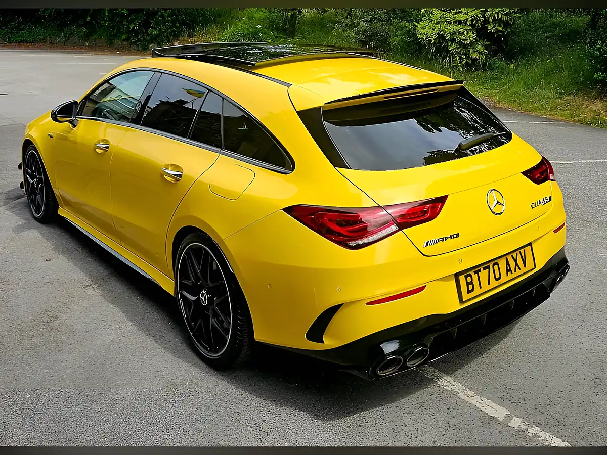 Used 2020 Mercedes-Benz Cla Class S Plus Shooting Brake Yellow - Interior and Exterior details 18
