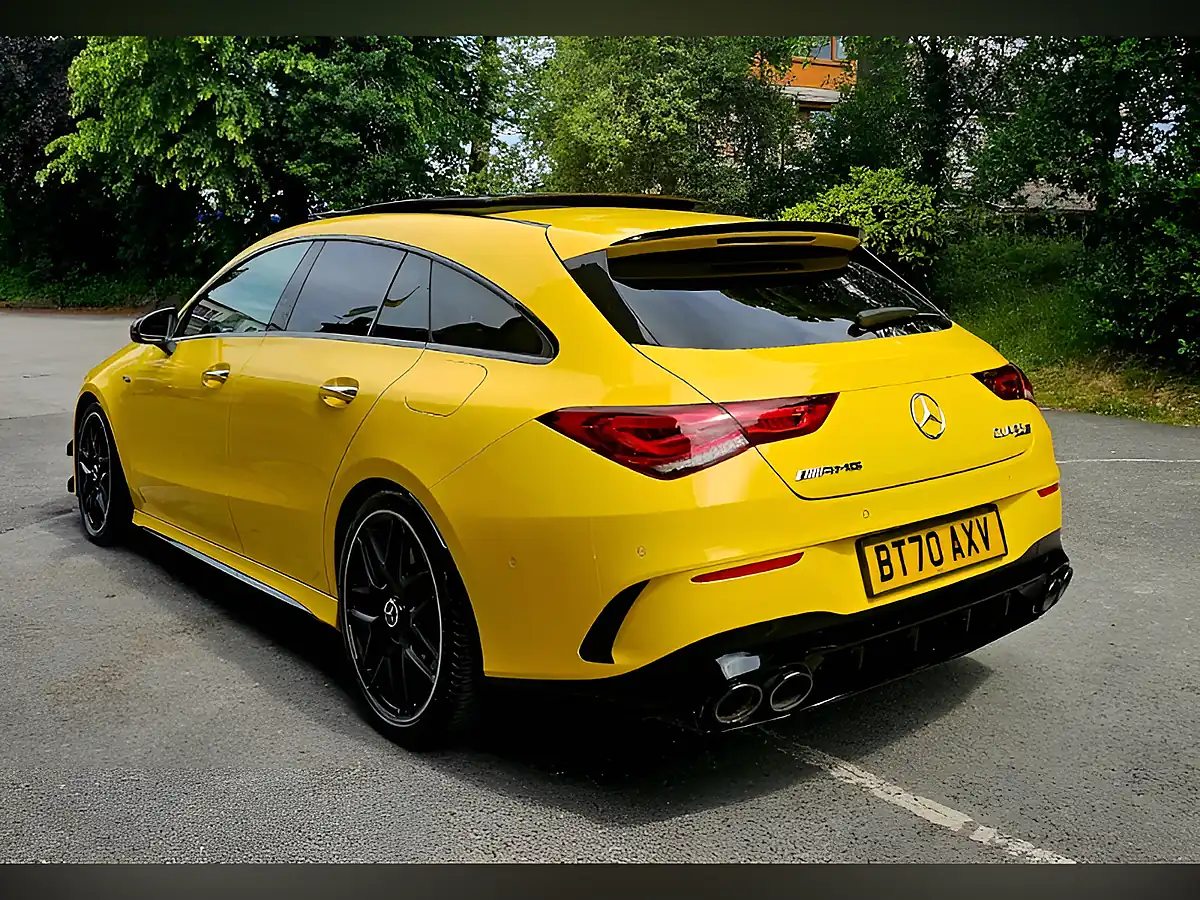 Used 2020 Mercedes-Benz Cla Class S Plus Shooting Brake Yellow - Interior and Exterior details 4