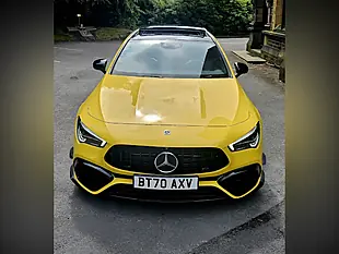 Used 2020 Mercedes-Benz Cla Class S Plus Shooting Brake Yellow - Interior and Exterior details 5