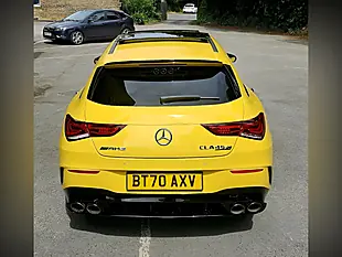Used 2020 Mercedes-Benz Cla Class S Plus Shooting Brake Yellow - Interior and Exterior details 7