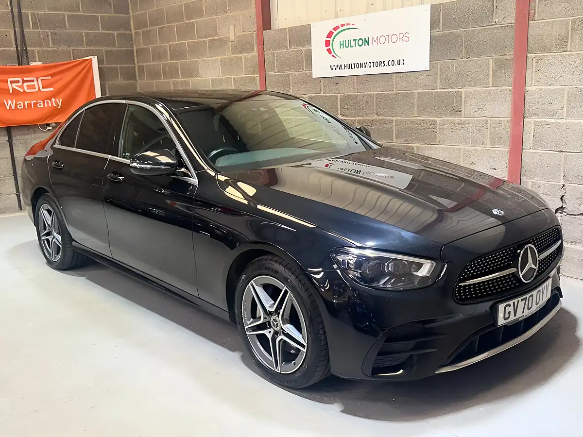 Used 2020 Mercedes-Benz E Class AMG Line Black - Front View