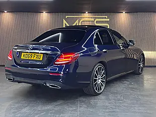 Used 2020 Mercedes-Benz E-Class AMG Line Night Edition Blue - Interior and Exterior details 4