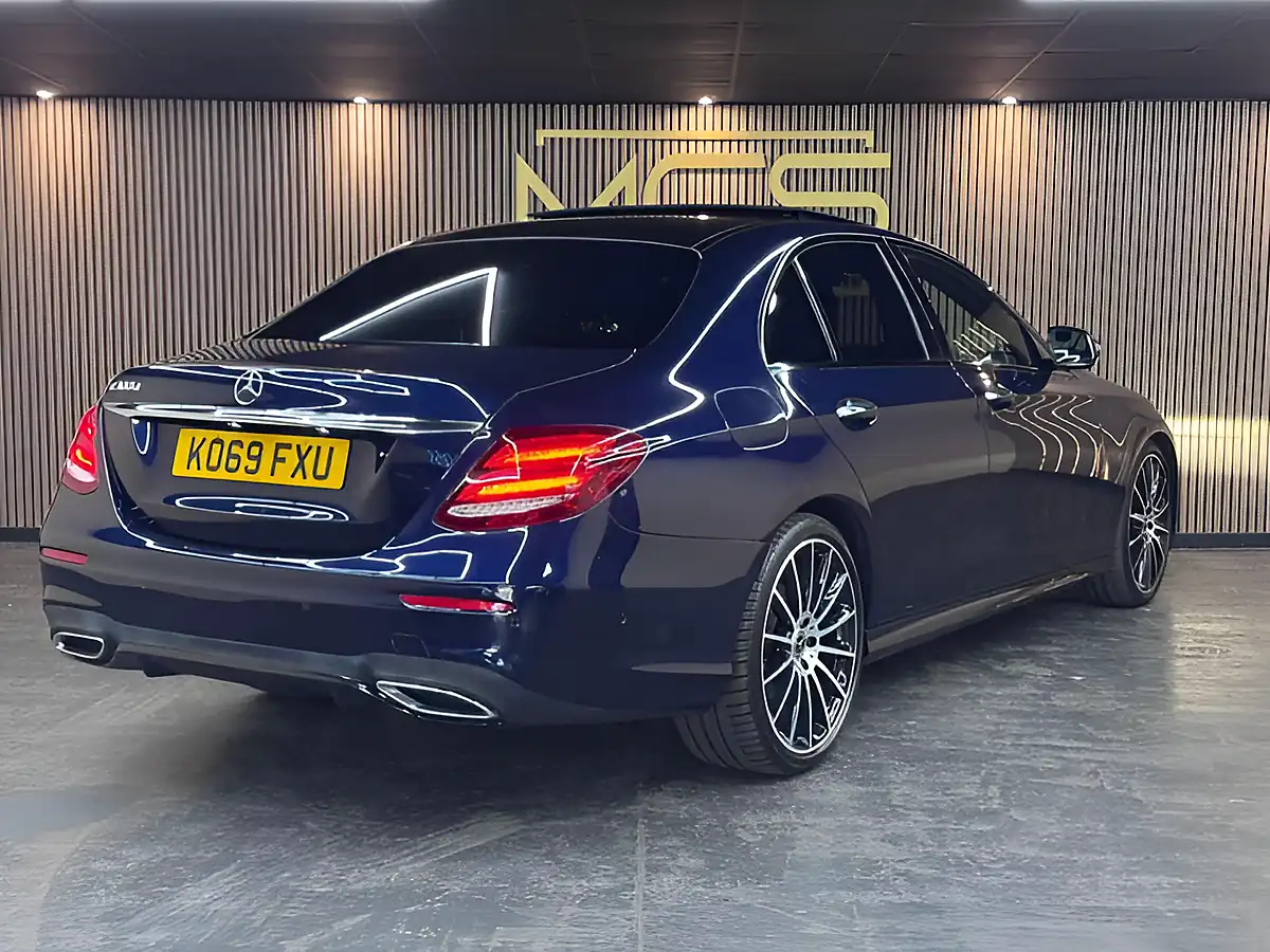Used 2020 Mercedes-Benz E-Class AMG Line Night Edition Blue - Interior and Exterior details 4