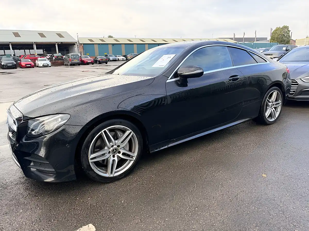 Used 2020 Mercedes-Benz E Class AMG Line Obsidian Black - Interior and Exterior details 4