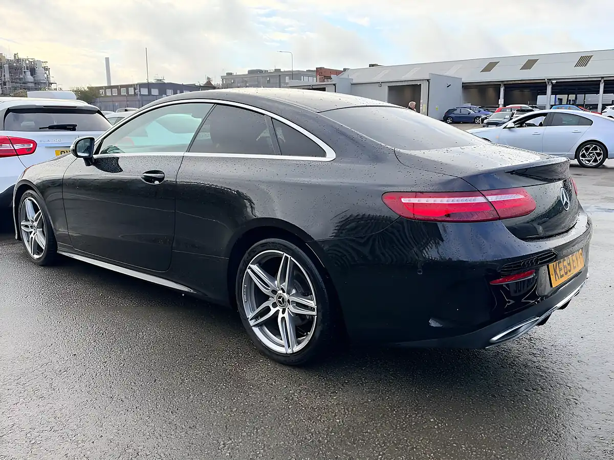 Used 2020 Mercedes-Benz E Class AMG Line Obsidian Black - Interior and Exterior details 5