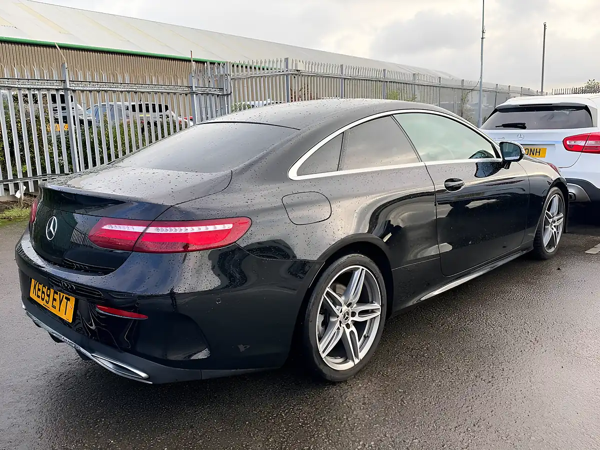 Used 2020 Mercedes-Benz E Class AMG Line Obsidian Black - Interior and Exterior details 6