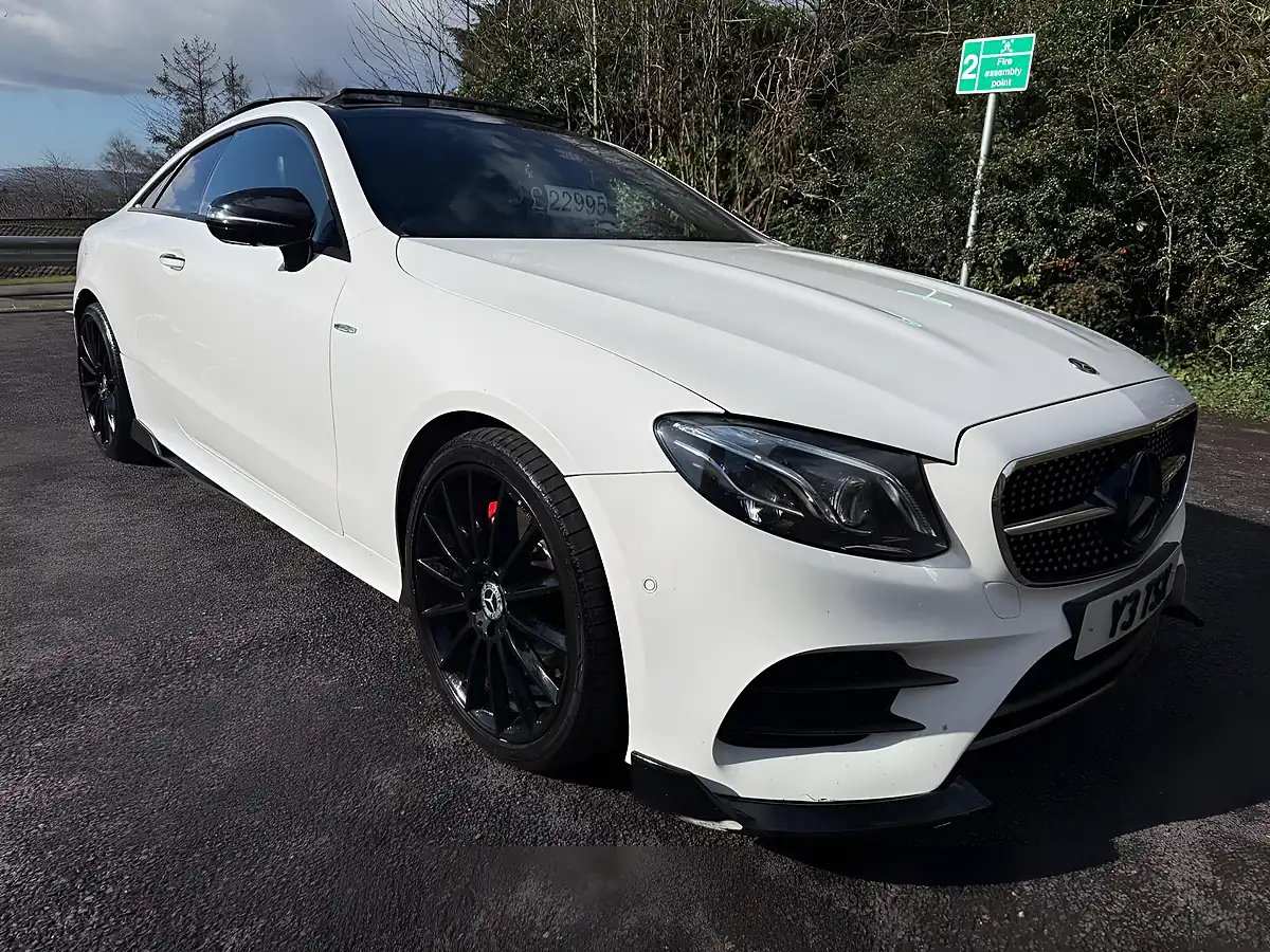 Used 2020 Mercedes-Benz E Class AMG Line (premium Plus) White - Interior and Exterior details 14