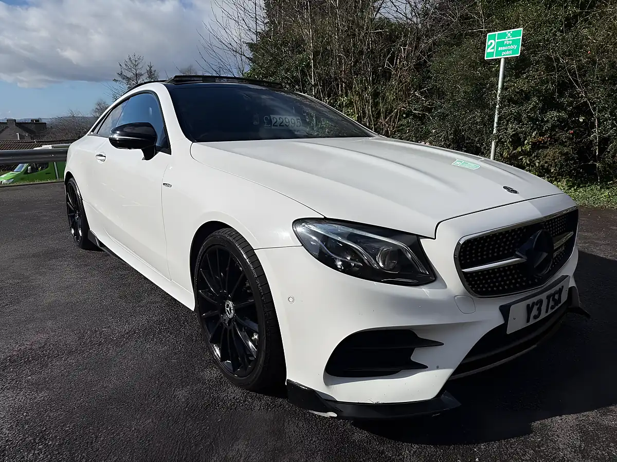 Used 2020 Mercedes-Benz E Class AMG Line (premium Plus) White - Interior and Exterior details 4