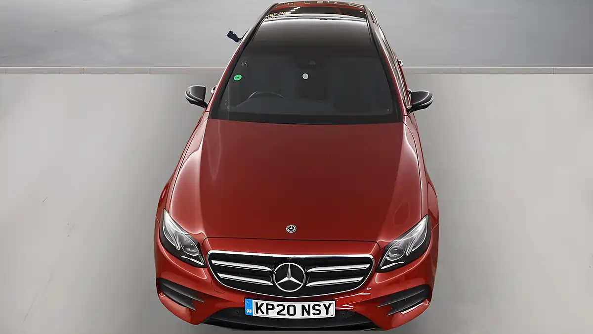 Used 2020 Mercedes-Benz E400 AMG Line Night Edition Premium Plus Hyacinth Red - Interior and Exterior details 14