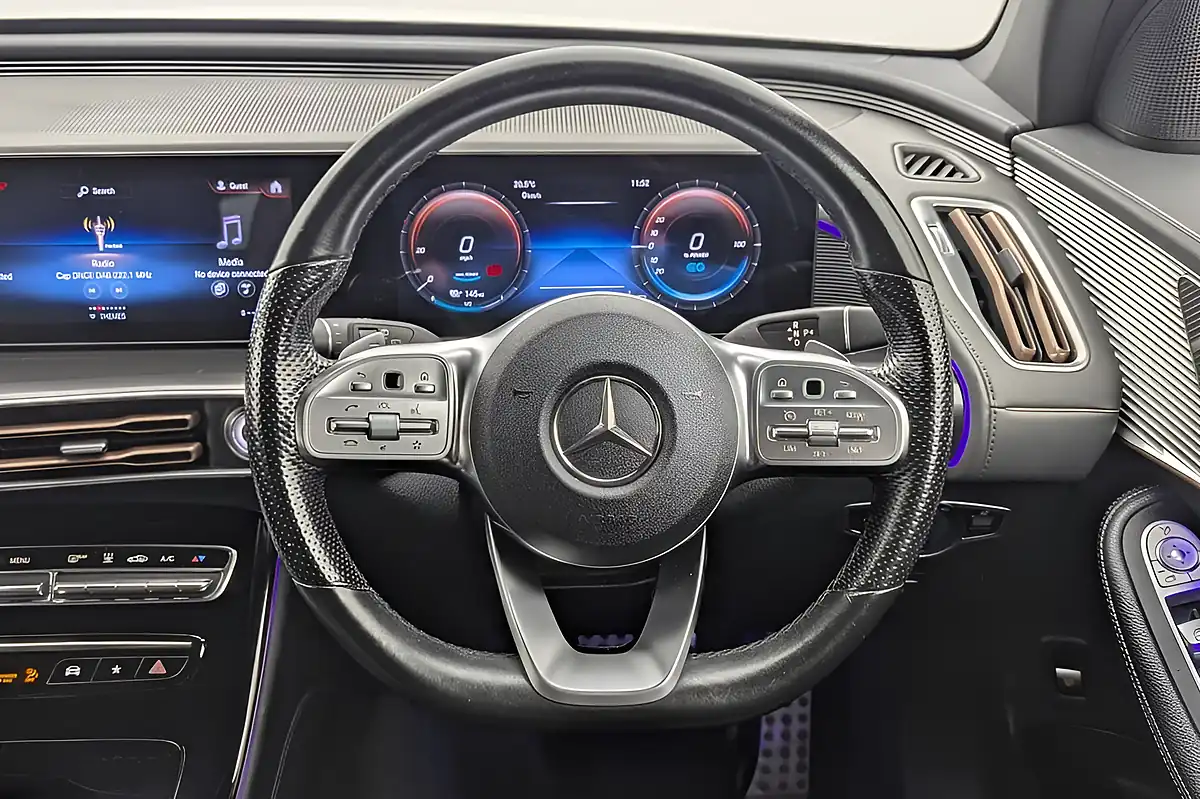 Used 2020 Mercedes-Benz Eqc AMG Line White - Interior and Exterior details 14