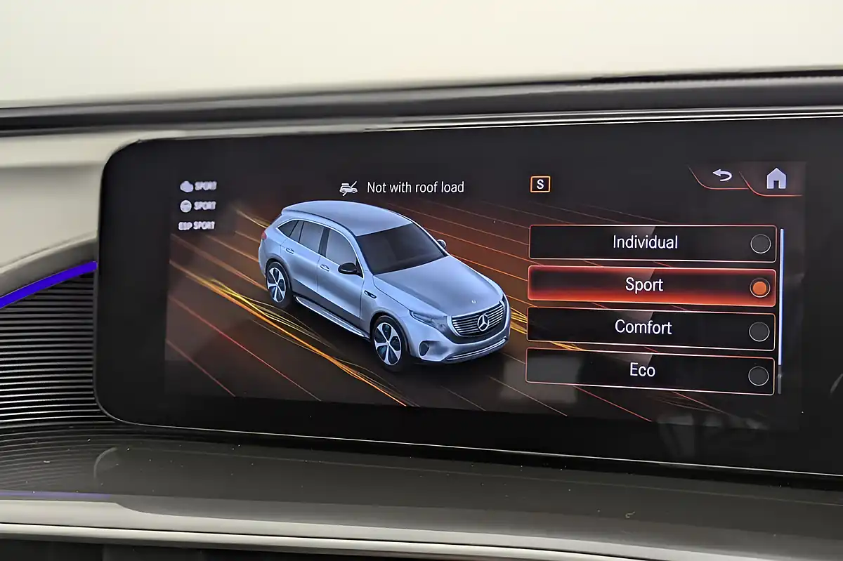 Used 2020 Mercedes-Benz Eqc AMG Line White - Interior and Exterior details 15