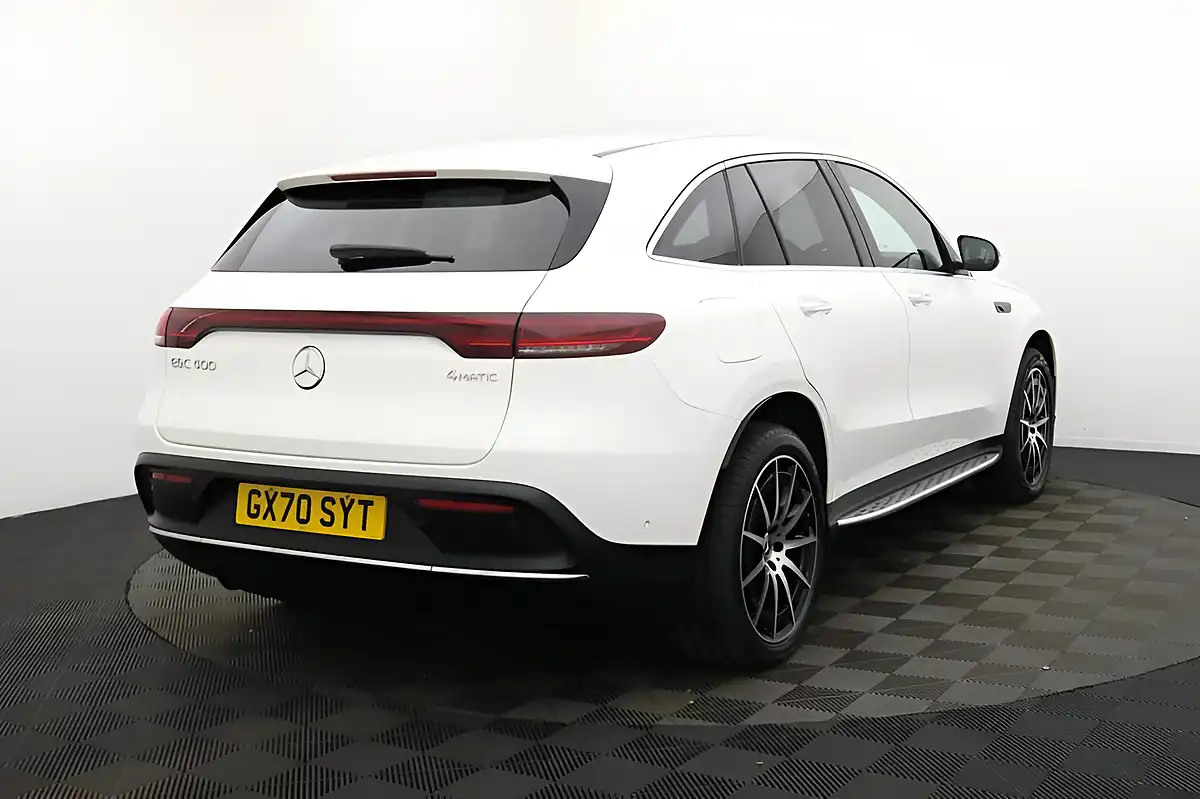 Used 2020 Mercedes-Benz Eqc AMG Line White - Interior and Exterior details 4