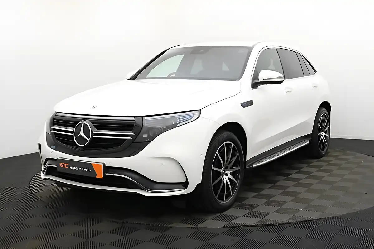 Used 2020 Mercedes-Benz Eqc AMG Line White - Interior and Exterior details 8