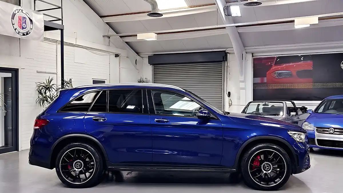 Used 2020 Mercedes-Benz Glc AMG Line Brilliant Blue - Interior and Exterior details 4