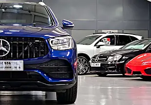 Used 2020 Mercedes-Benz Glc AMG Line Brilliant Blue - Interior and Exterior details 7