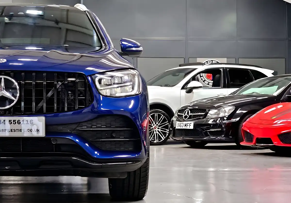 Used 2020 Mercedes-Benz Glc AMG Line Brilliant Blue - Interior and Exterior details 7