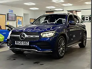 Used 2020 Mercedes-Benz Glc AMG Line Premium Blue - Interior and Exterior details 4
