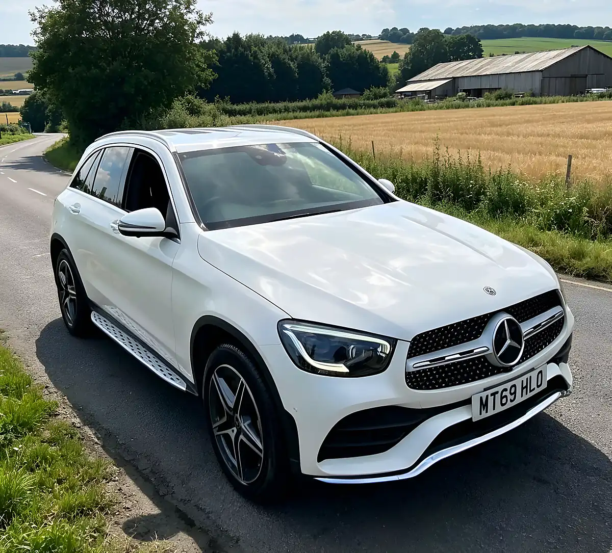 Used 2020 Mercedes-Benz Glc AMG Line (premium Plus) Coupe White - Interior and Exterior details 4
