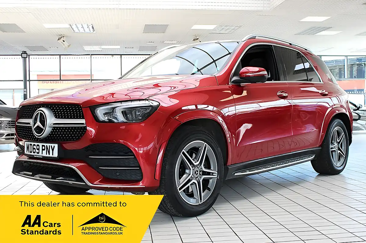 Used 2020 Mercedes-Benz Gle AMG Line (premium Plus) Hyacinth Red Bright - Interior and Exterior details 2