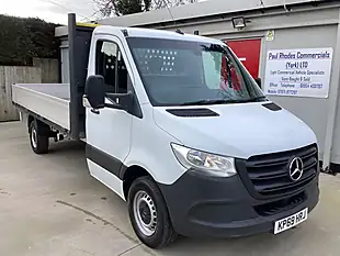 Used 2020 Mercedes-Benz Sprinter Drop-Side Pick-Up White - Interior and Exterior details 3