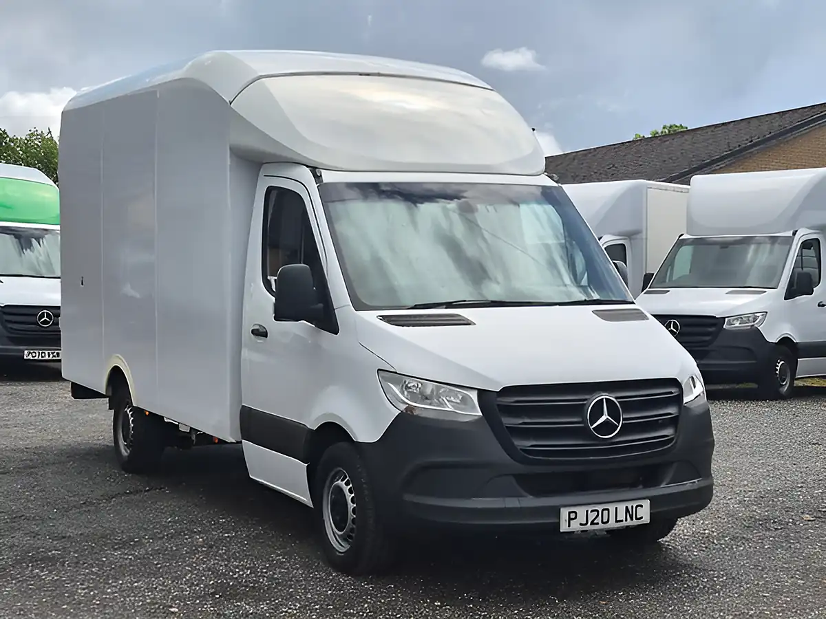 Used 2020 Mercedes-Benz Sprinter Luton Box L2 White - Interior and Exterior details 2
