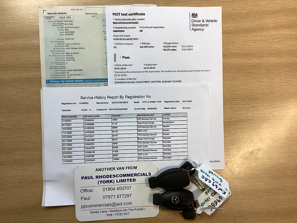 Used 2020 Mercedes-Benz Vito Pure Silver - Interior and Exterior details 20