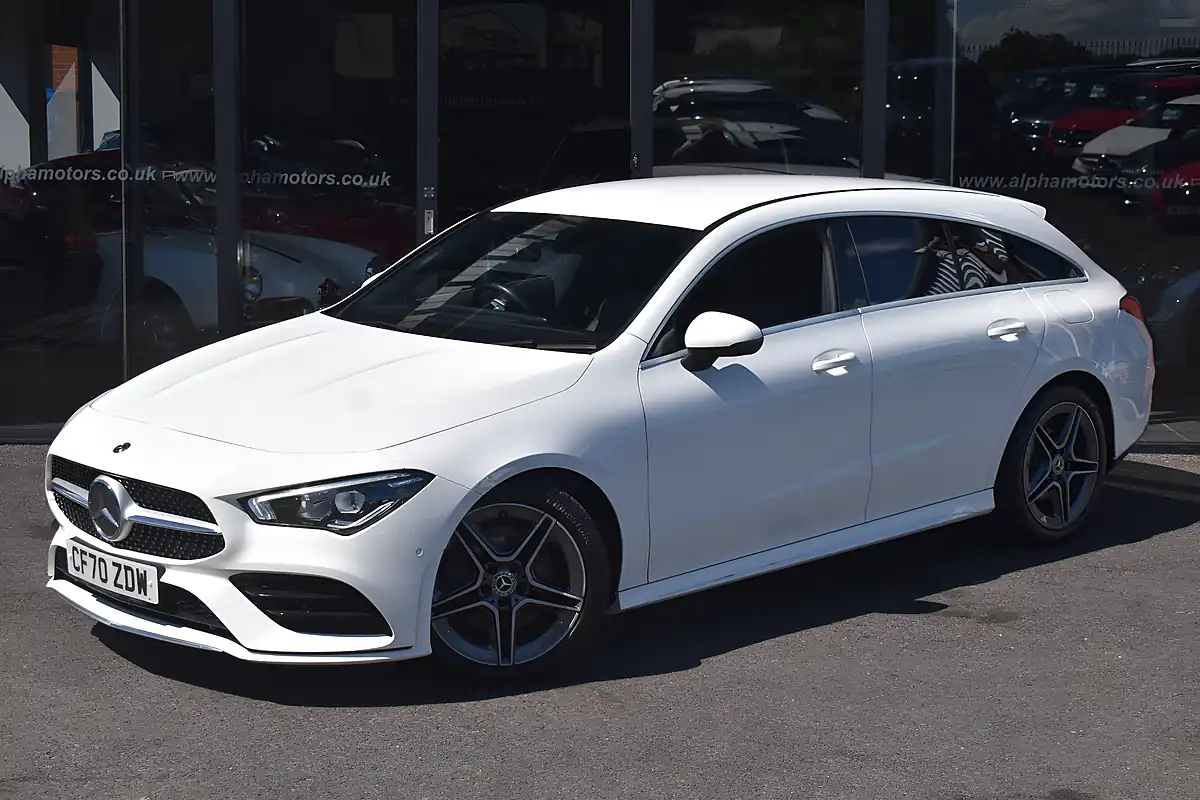 Used 2020 Mercedes CLA200 AMG Line Shooting Brake Polar White - Interior and Exterior details 4