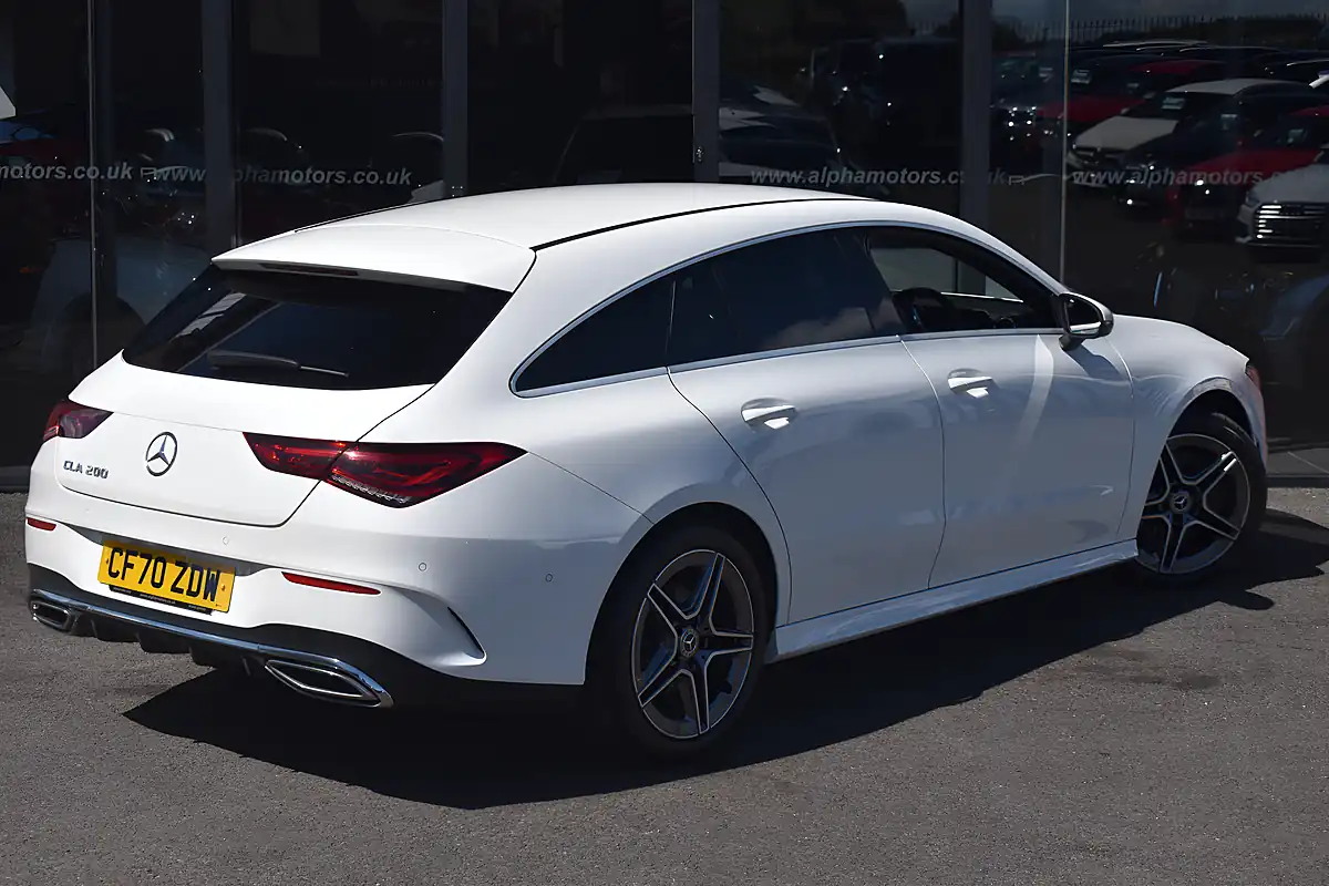 Used 2020 Mercedes CLA200 AMG Line Shooting Brake Polar White - Interior and Exterior details 5