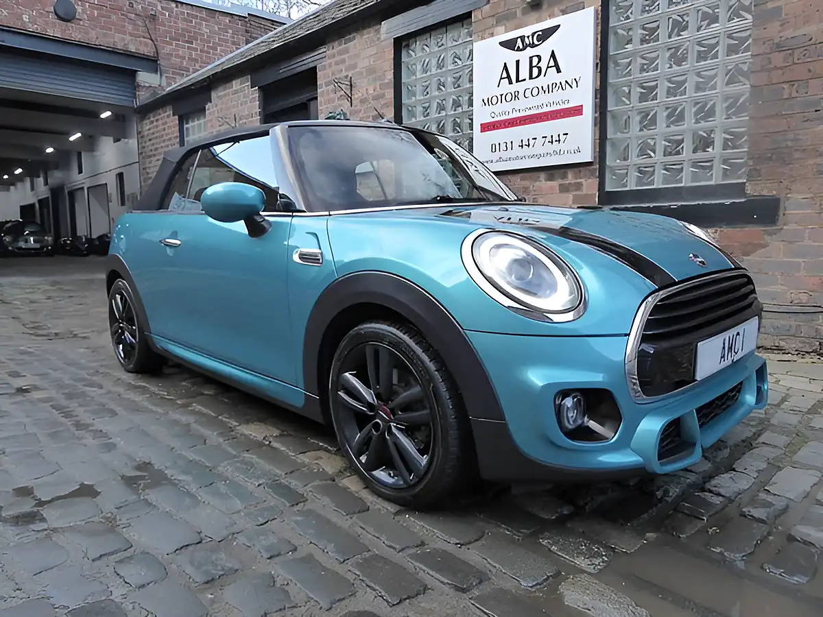 Used 2020 MINI Convertible Cooper Sport Blue - Front View