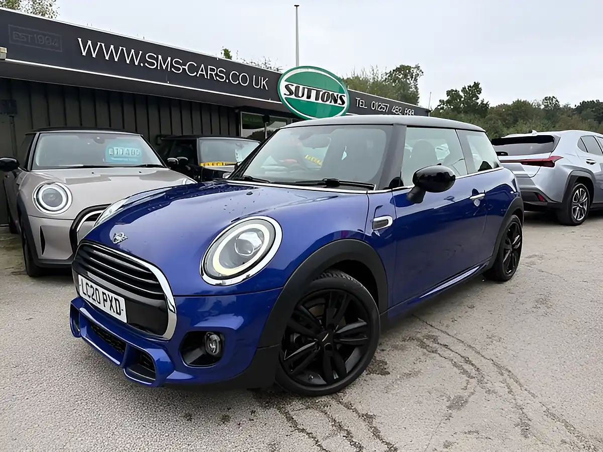 Used 2020 MINI Hatch Cooper Sport Starlight Blue - Front View
