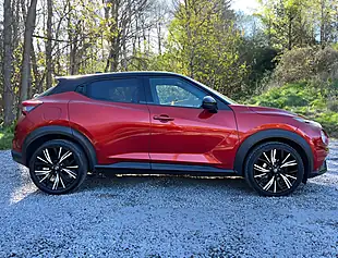 Used 2020 Nissan Juke Tekna+ Burgundy With Pearl Black Roof - Interior and Exterior details 2