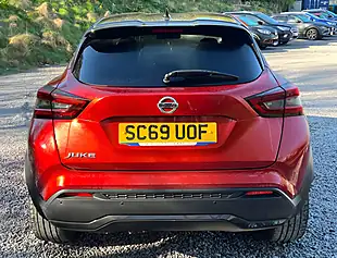 Used 2020 Nissan Juke Tekna+ Burgundy With Pearl Black Roof - Interior and Exterior details 4
