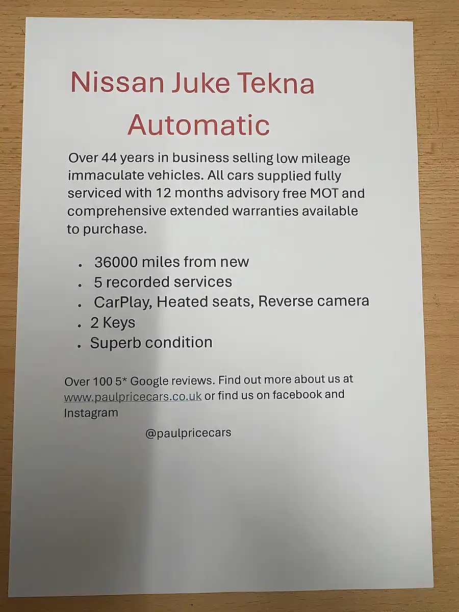 Used 2020 Nissan Juke Tekna Silver - Interior and Exterior details 9