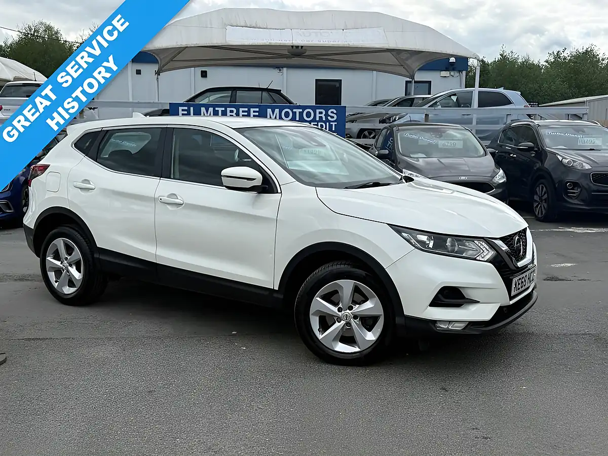 Used 2020 Nissan Qashqai Acenta Premium White - Front View