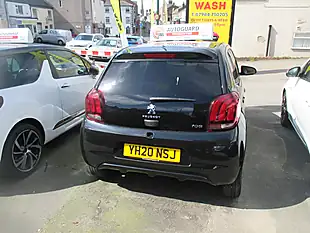 Used 2020 Peugeot 108 Allure Black - Interior and Exterior details 3