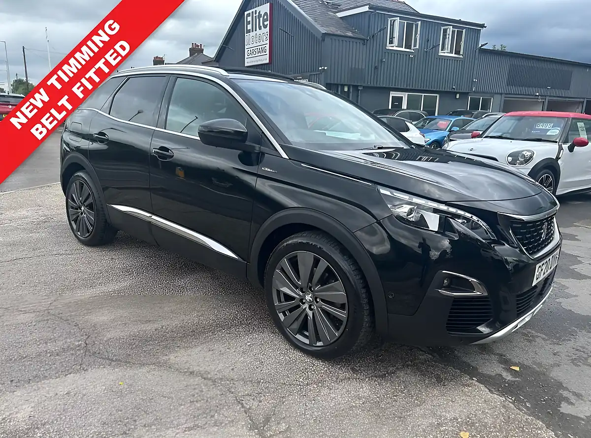 Used 2020 Peugeot 3008 GT Line Premium Black - Front View