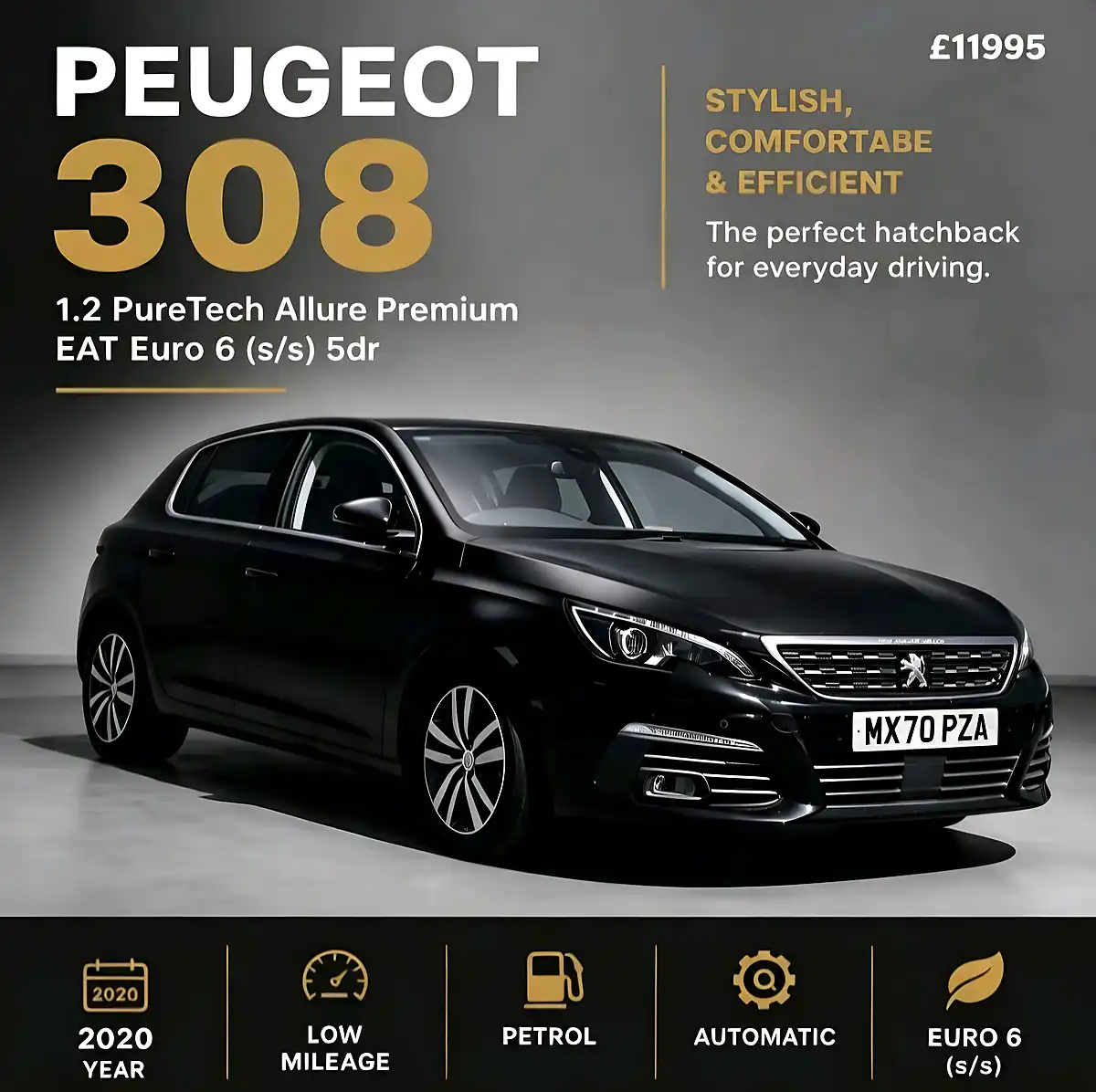 Used 2020 Peugeot 308 Allure Multicolour - Interior and Exterior details 3