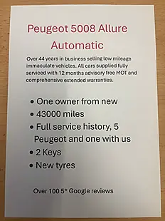 Used 2020 Peugeot 5008 Allure Grey - Interior and Exterior details 9