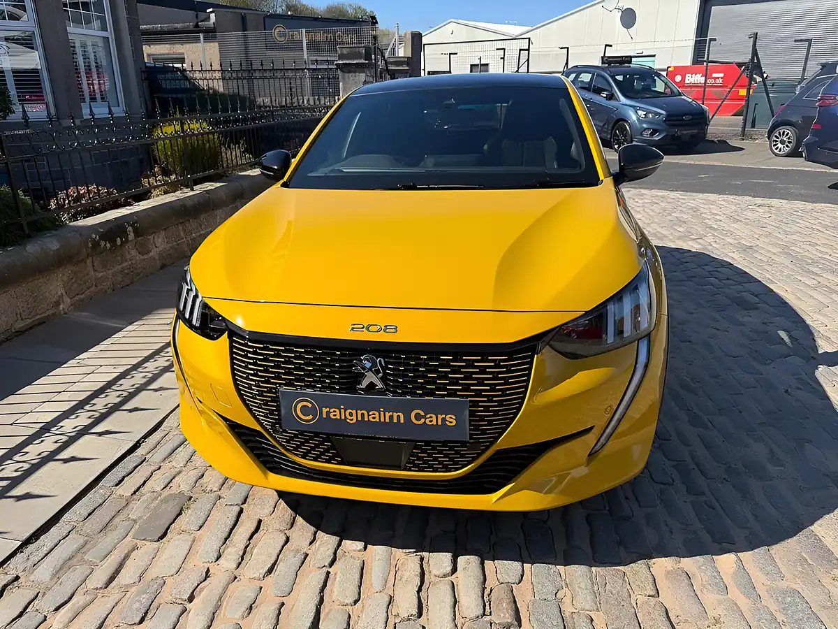 Used 2020 Peugeot E-208 GT Line Yellow - Interior and Exterior details 13